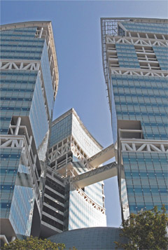 Fusionopolis A Vertical City Made of Glass