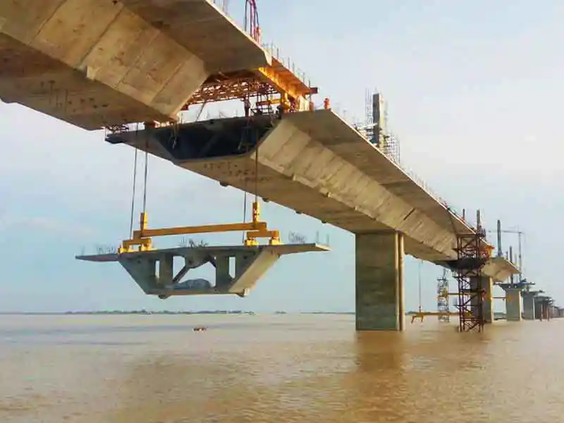the construction of a bridge