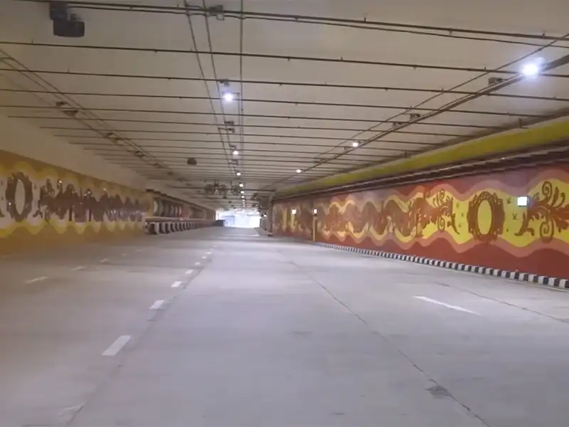 The Pragati Maidan tunnel
