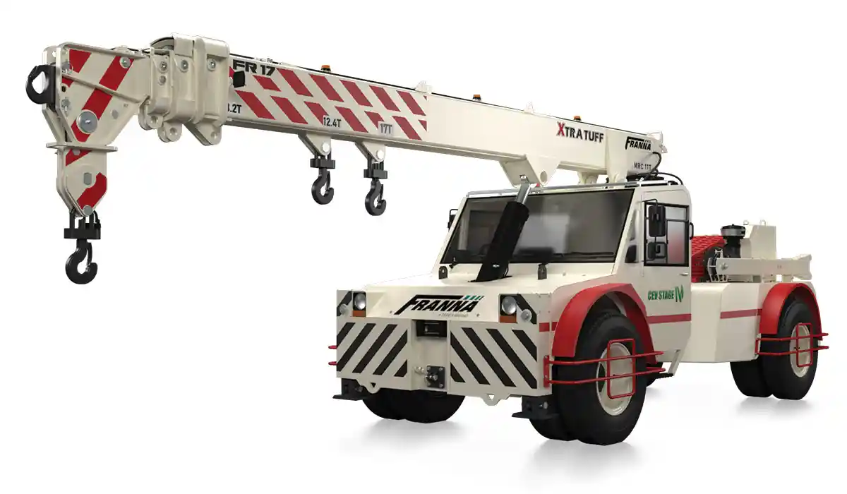 the Terex Franna pick and carry FR 17 mobile crane