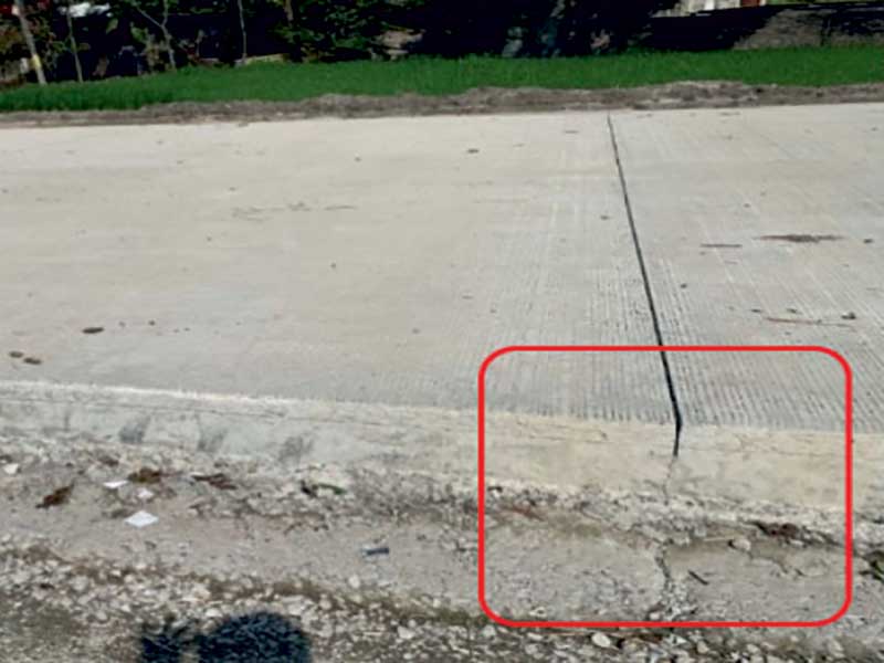 The typical Concrete Pavement comprises of Pavement Quality Concrete (PQC)
