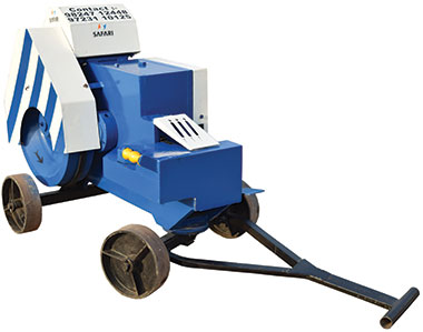 Bar Cutting machine for rebar processing on construction sites.