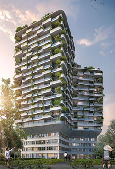 Green residential tower