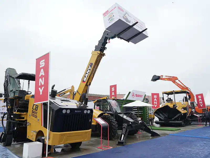 wide range of innovative construction equipment lineup at Bharat Mobility 2024